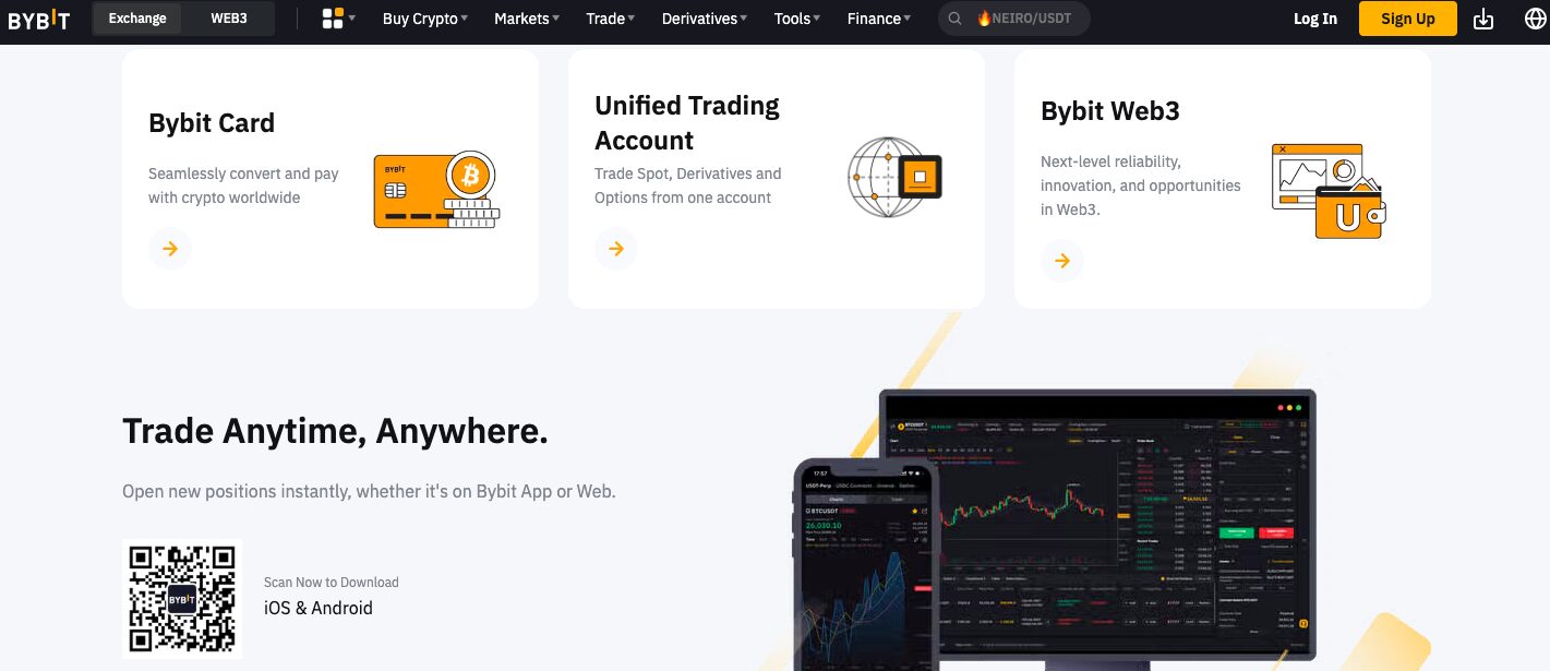 Bybit: Best for advanced derivatives traders