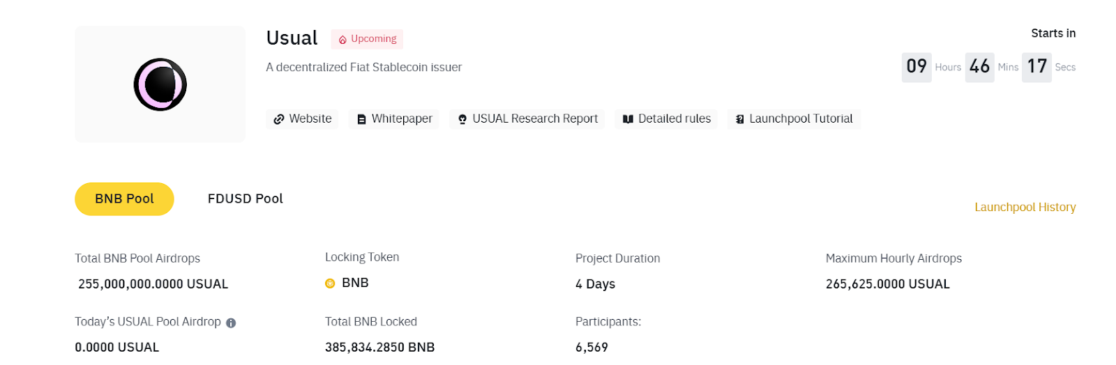 Binance USUAL Launchpool 