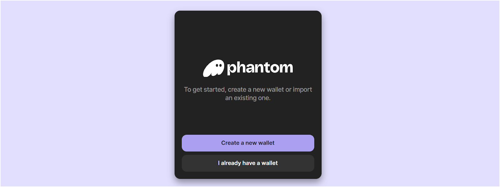 Step 2- Create a New Phantom Wallet